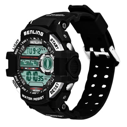 Benling Men's Black Dial Digital Sports Watch BL - 6055 - OPULA WATCHES