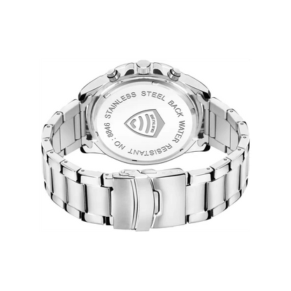 Benling Fashion Men"s Sliver Dial Round Case Multifunction Watch - BL 1011 - OPULA WATCHES